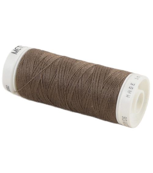 Spool of polyester thread 200m Oeko Tex made in Europe brown