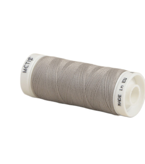 200m Oeko Tex polyester thread spool made in Europe clay gray