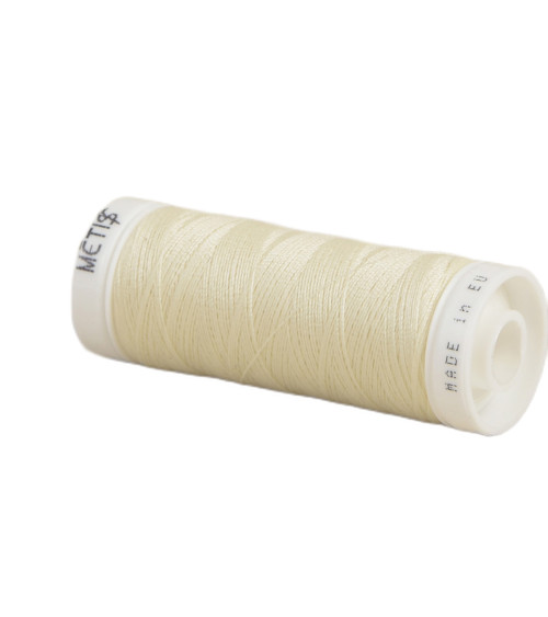 Spool of polyester thread 200m Oeko Tex made in Europe cream white