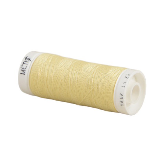 Spool of polyester thread 200m Oeko Tex made in Europe sand yellow