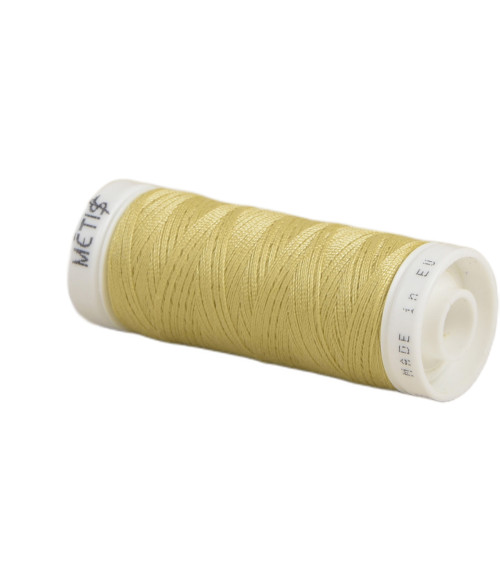 Bobina de hilo de poliéster 200m Oeko Tex fabricado en Europa beige oscuro