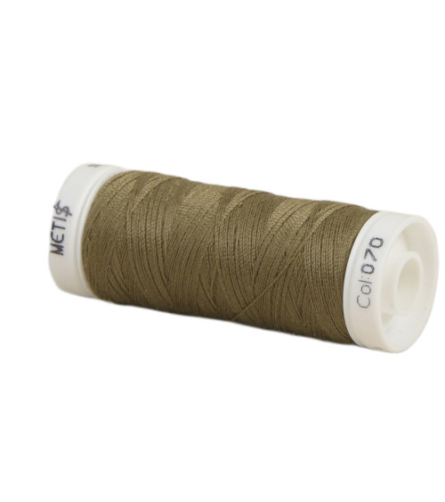 Polyester thread spool 200m Oeko Tex made in Europe military brown