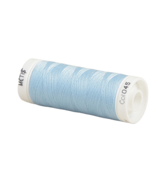 Spool of polyester thread 200m Oeko Tex made in Europe baby blue