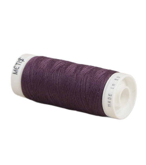 Spool of polyester thread 200m Oeko Tex made in Europe purple black