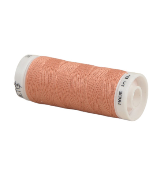 Spool of polyester thread 200m Oeko Tex made in Europe apricot red