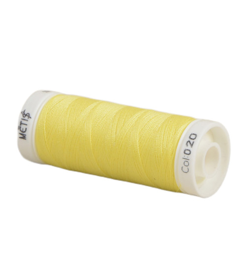 Bobina hilo poliéster 200m Oeko Tex fabricado en Europa amarillo lima