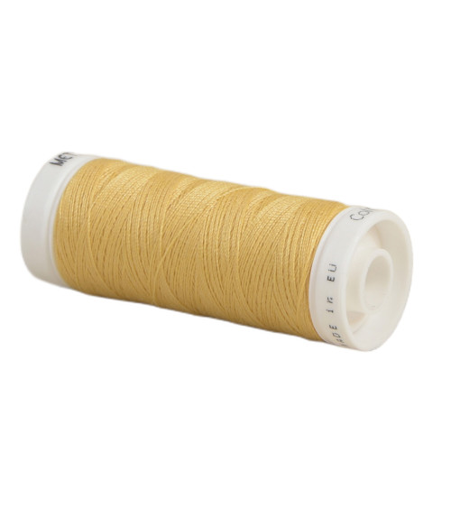 Spool of polyester thread 200m Oeko Tex made in Europe honey yellow