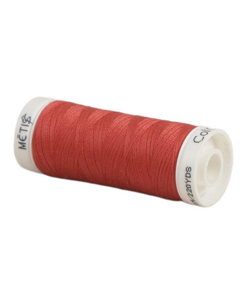 Spool of polyester thread 200m Oeko Tex made in Europe fire red