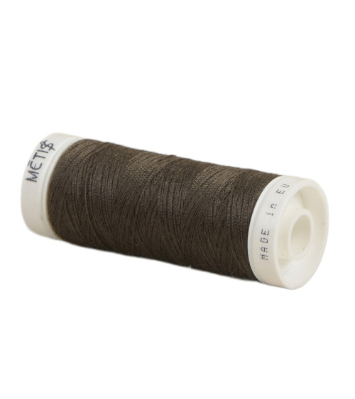 Spool of polyester thread 200m Oeko Tex made in Europe dark brown