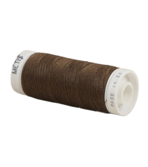 Spool of polyester thread 200m Oeko Tex made in Europe brown