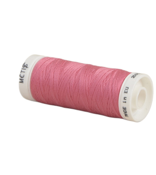 Spool of polyester thread 200m Oeko Tex made in Europe heavy pink