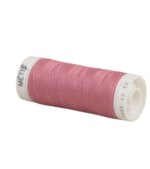 Bobina hilo poliéster 200m Oeko Tex fabricado en Europa rosa fucsia