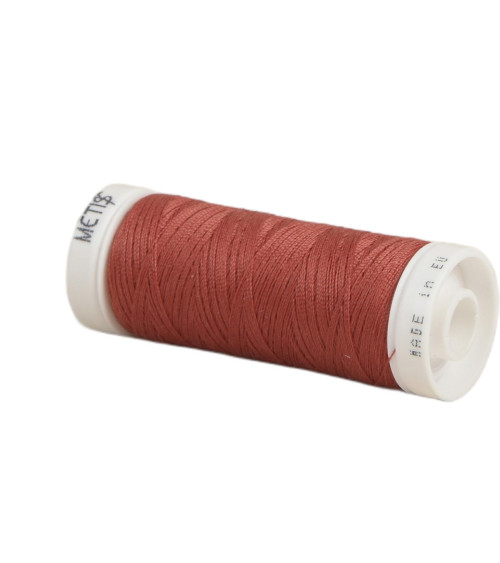 Spool of polyester thread 200m Oeko Tex made in Europe brick red