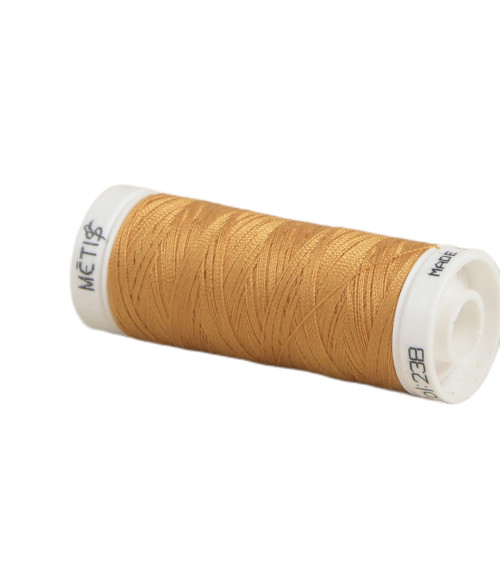 Spool of polyester thread 200m Oeko Tex made in Europe bronze yellow