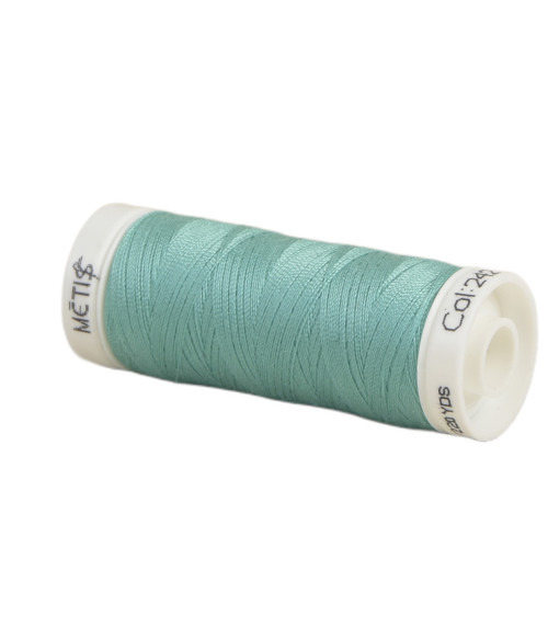 Spool of polyester thread 200m Oeko Tex made in Europe aquamarine blue