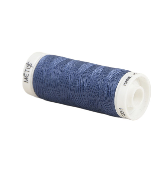 Spool of polyester thread 200m Oeko Tex made in Europe, navy blue