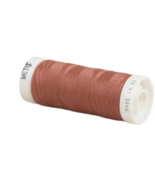 Spool of polyester thread 200m Oeko Tex made in Europe terracotta orange