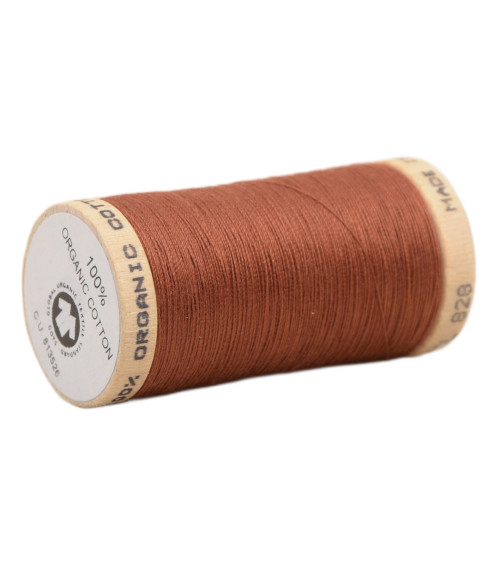 100% organic cotton thread spool 275m fawn