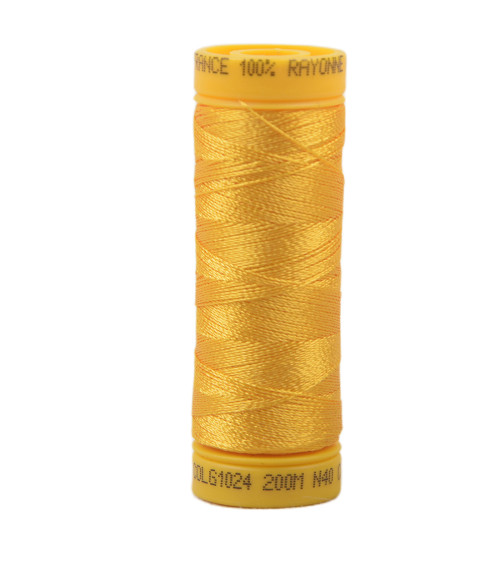 100% viscose embroidery thread spool 200m - Ochre Yellow C24