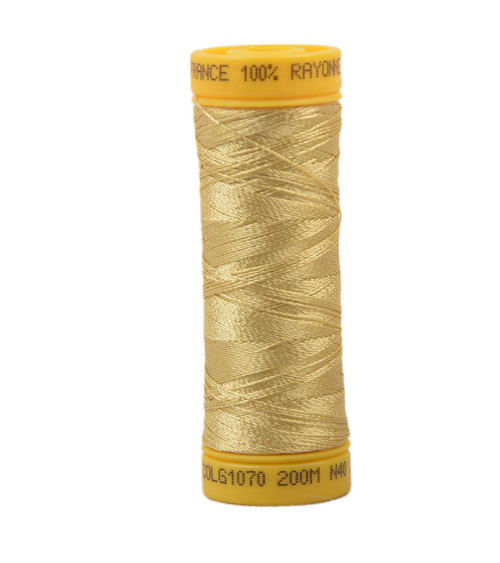 100% viscose embroidery thread spool 200m - Straw Yellow C70