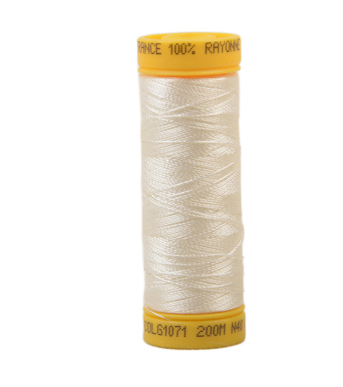 100% viscose embroidery thread spool 200m - White Ecru C71