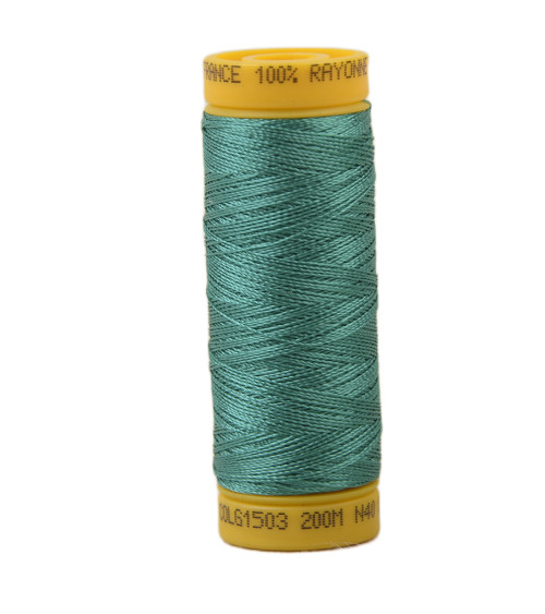 100% viscose embroidery thread spool 200m - Water green C503