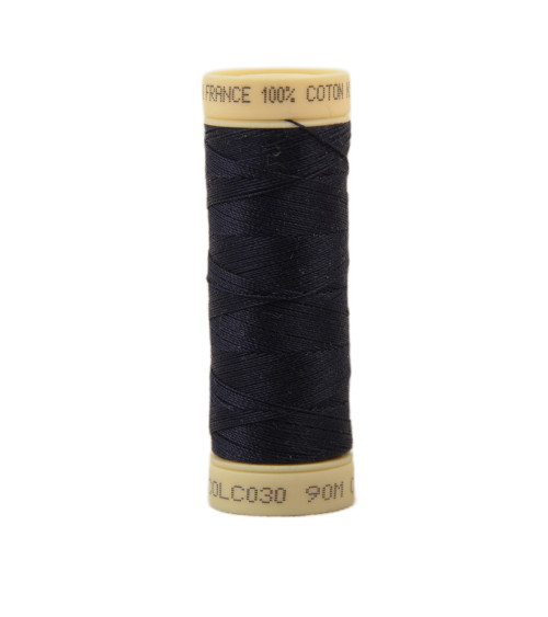 90m cotton thread spool made in France - Navy blue C30