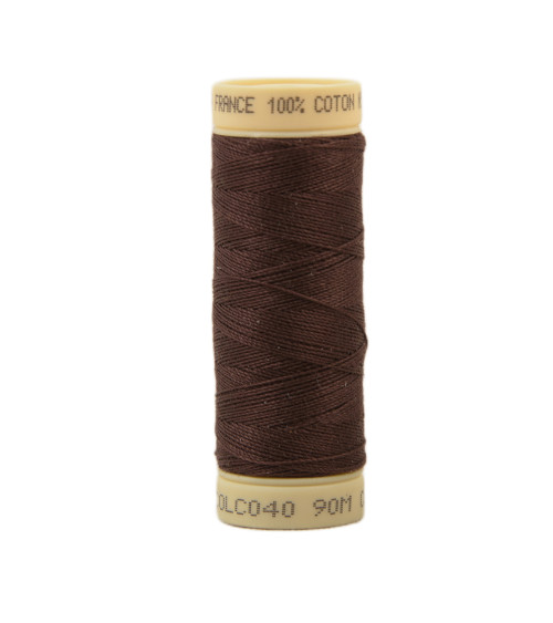 90m cotton thread spool made in France - Havana C40