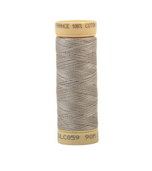 90m cotton thread spool made in France - Medium grey C59