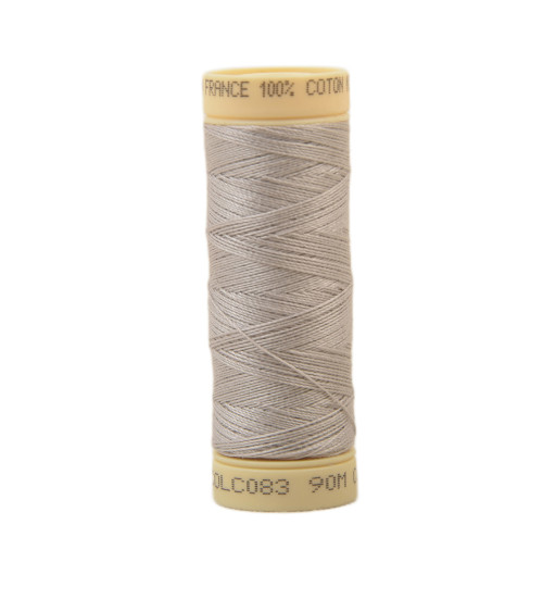 90m cotton thread spool made in France - Light grey C83