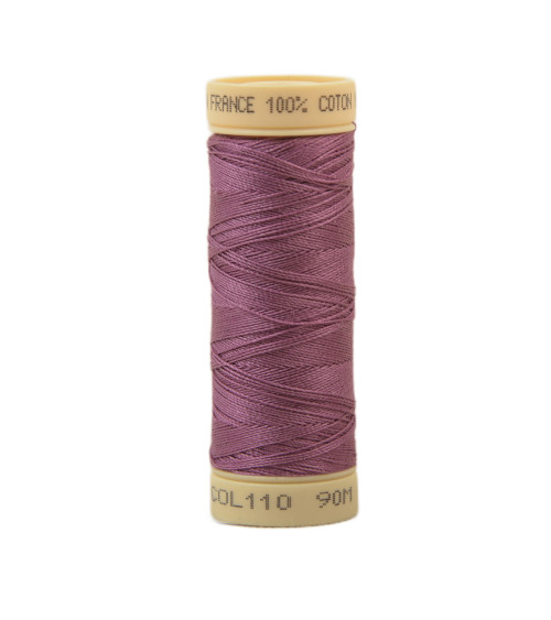 90m cotton thread spool made in France - Rose begonia C110