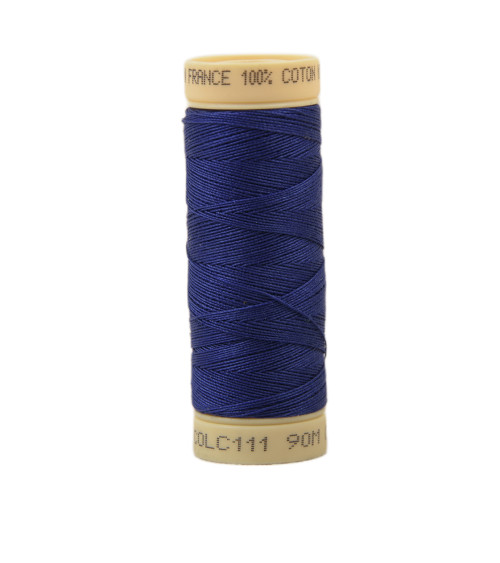 90m cotton thread spool made in France - Berenice Blue C111