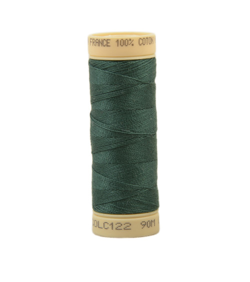 90m cotton thread spool made in France - Fern green C122