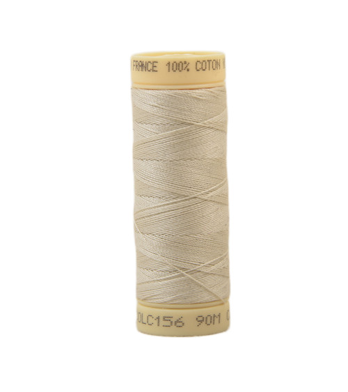 Bobina di filo di cotone da 90 m prodotta in Francia - Beige C156