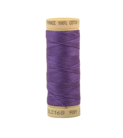 90m cotton thread spool made in France - Clematis purple C168