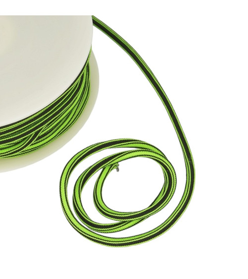 25m spool 4mm square cord Fluorescent green