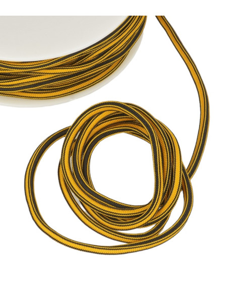 25m spool of 4mm square cord Yellow