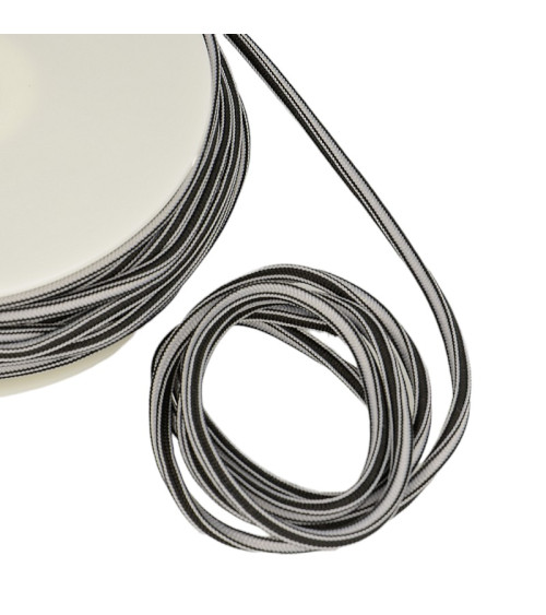 25m spool of 4mm square cord Light Grey