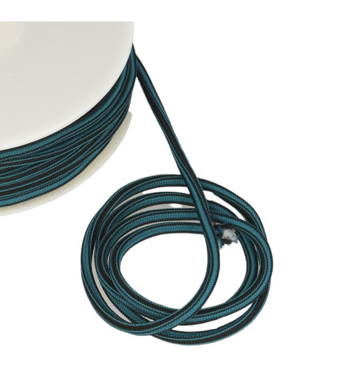 25m spool 4mm square cord Duck blue