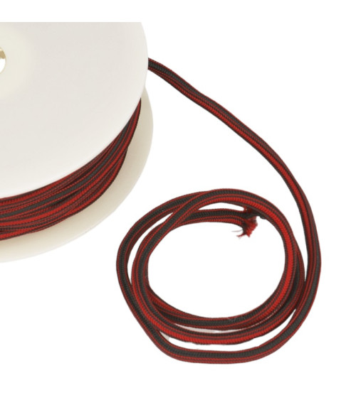 25m spool of 4mm square cord Red