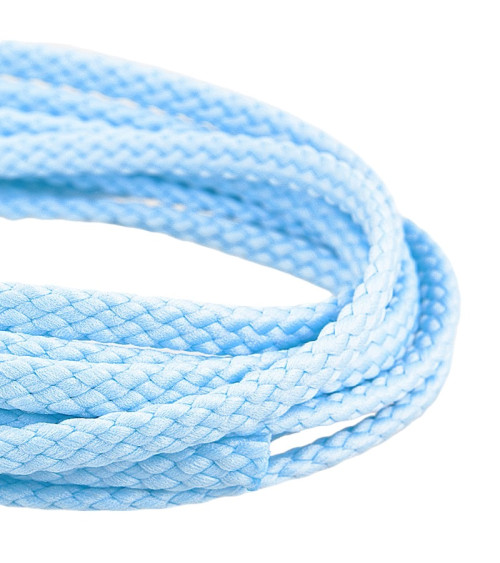 50m spool of 6mm sky blue polyester checkered cord