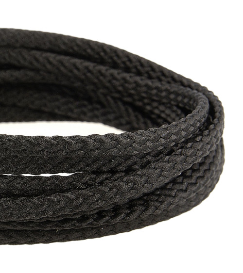 50m spool of 6mm black polyester checkered cord