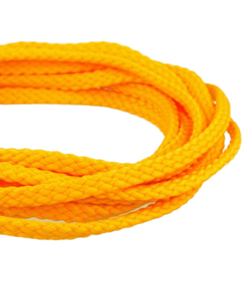 Bobina de 50m cordón de poliéster Checkerboard 6mm amarillo dorado