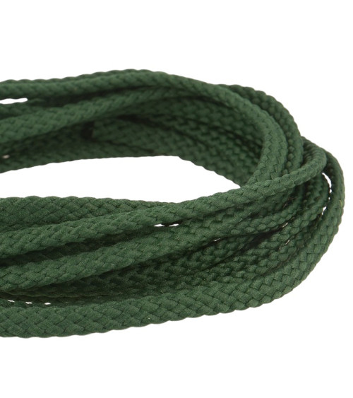 50m spool of 6mm bottle green polyester checkered cord