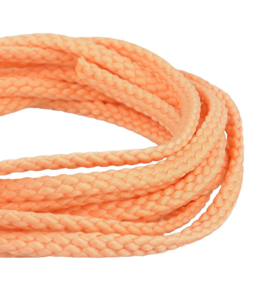 50m spool of 6mm salmon polyester checkered cord