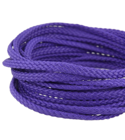 50m spool of 6mm purple polyester checkered cord