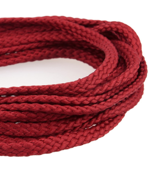 50m spool of 6mm red Hermes polyester checkered cord