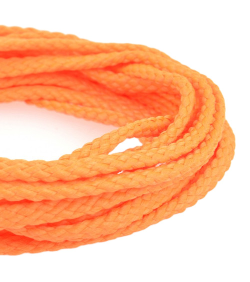 Bobina da 50 m Cordone in poliestere a scacchiera da 6 mm rosso fluorescente