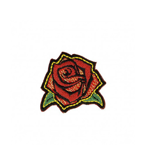 Set of 3 iron-on patches Rock Rose 2cm x 3cm