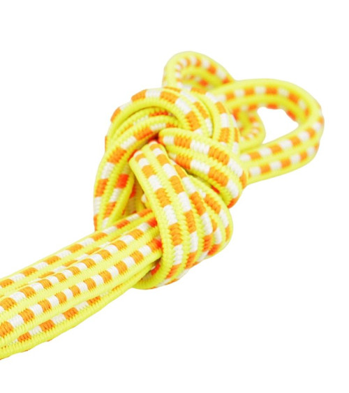 25m spool of 6mm orange and fluorescent yellow rectangular elastic